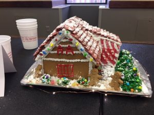 Gingerbread House competition, our entry was the local AA clubhouse